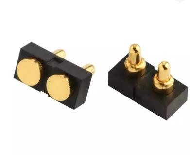 Potente magnetic impermeable Pogo Pins USB conector 2 pines de soldadura recubierta de oro