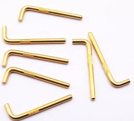 12V Pogo Pins eléctricos terminales de 90 grados de flexión de alta tensión Pogo conector pin