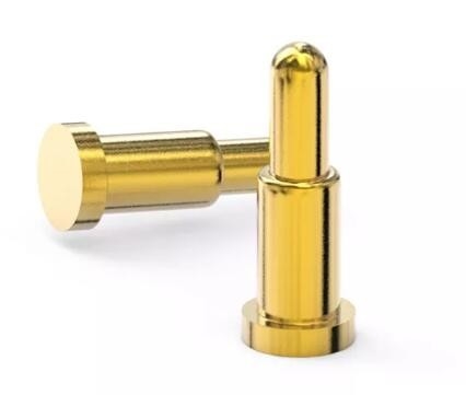 Pin de Pogo con chapa dorada SMT, femenino, masculino, de PCB, con chapa de Pogo cargada a resorte