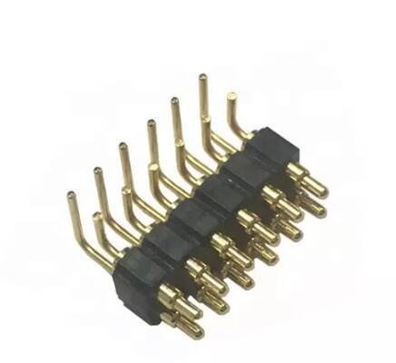 Las sondas de resorte de latón con ángulo recto Pogo Pins Conector magnético de 1 a 4 pines