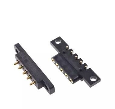 5 pines de 15 mm de tono fino POGO conector de pines de resorte cargado de 2,54 mm de tono masculino femenino