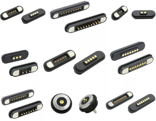 3A Succión Conector a prueba de agua Pogo Pins 7 8 9 PIN 2.2mm Dedo de carga magnético