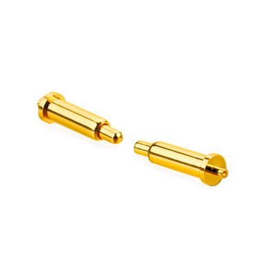 Acero inoxidable de latón PCB de resorte cargado con pines de cabeza Conector de níquel