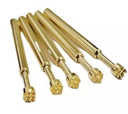 Muestra de carga de resorte de la sonda de latón POGO Pin 2 AMP Conector DIP baja resistencia