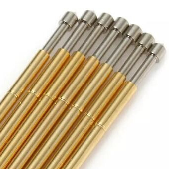 1A DIP T Probe POGO Pin Dorado Revestido de Muelle Cargado Pcb Prueba Pins 1,05 mm