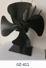 OEM ODM Ventilador de estufa con energía térmica 0.01mm Alu ABS Aplicación para el hogar