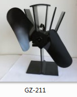 OEM ODM Ventilador de estufa con energía térmica 0.01mm Alu ABS Aplicación para el hogar