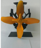 OEM ODM Ventilador de estufa con energía térmica 0.01mm Alu ABS Aplicación para el hogar