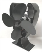 OEM ODM Ventilador de estufa con energía térmica 0.01mm Alu ABS Aplicación para el hogar